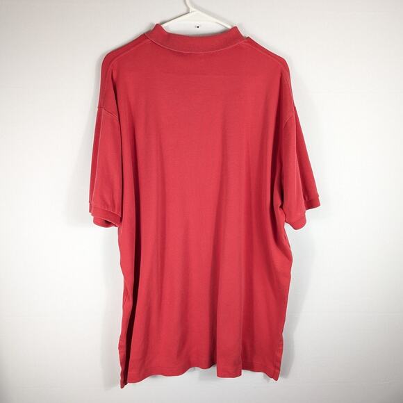 Polo Ralph Lauren Mens XL Red Cotton Polo Shirt Short Sleeve Classic Fit Casual - Picture 3 of 3